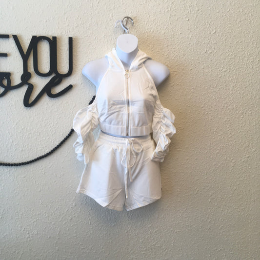 Jude babe white short set