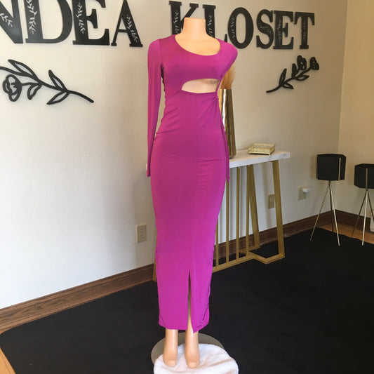 Fusia 1 sleeve dress