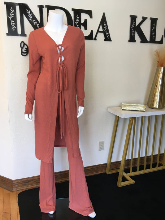 Terra pumpkin pants set