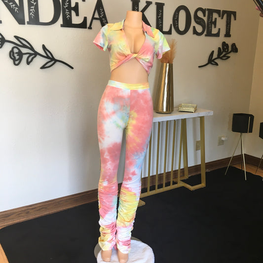 Cotton candy 2pc pant set
