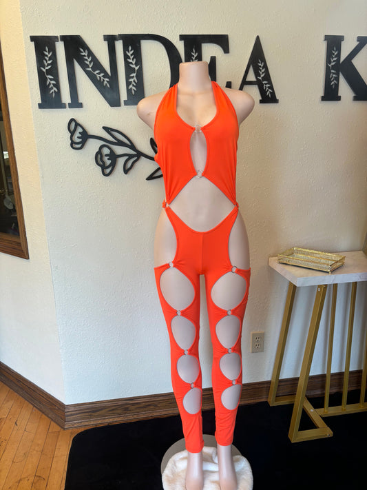 Orange 1pc jumper