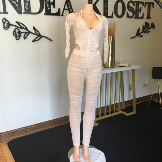 2pc peach pant set
