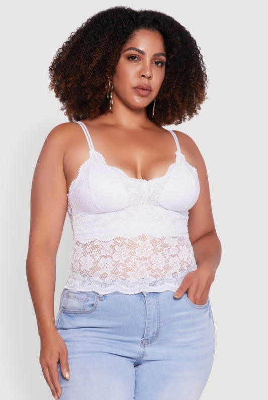 White floral top