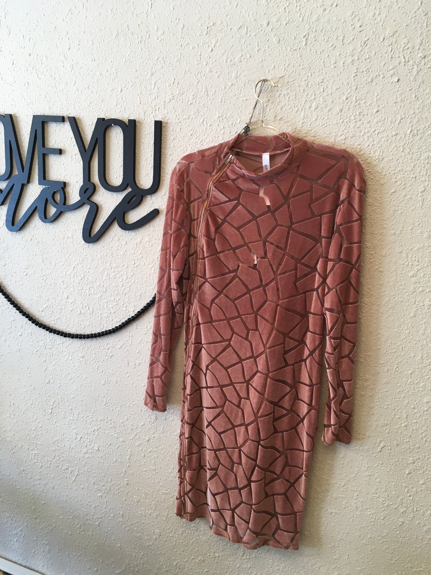 Mauve plus size dress