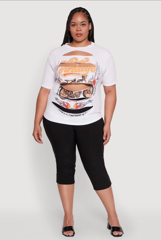 Vintage distress top