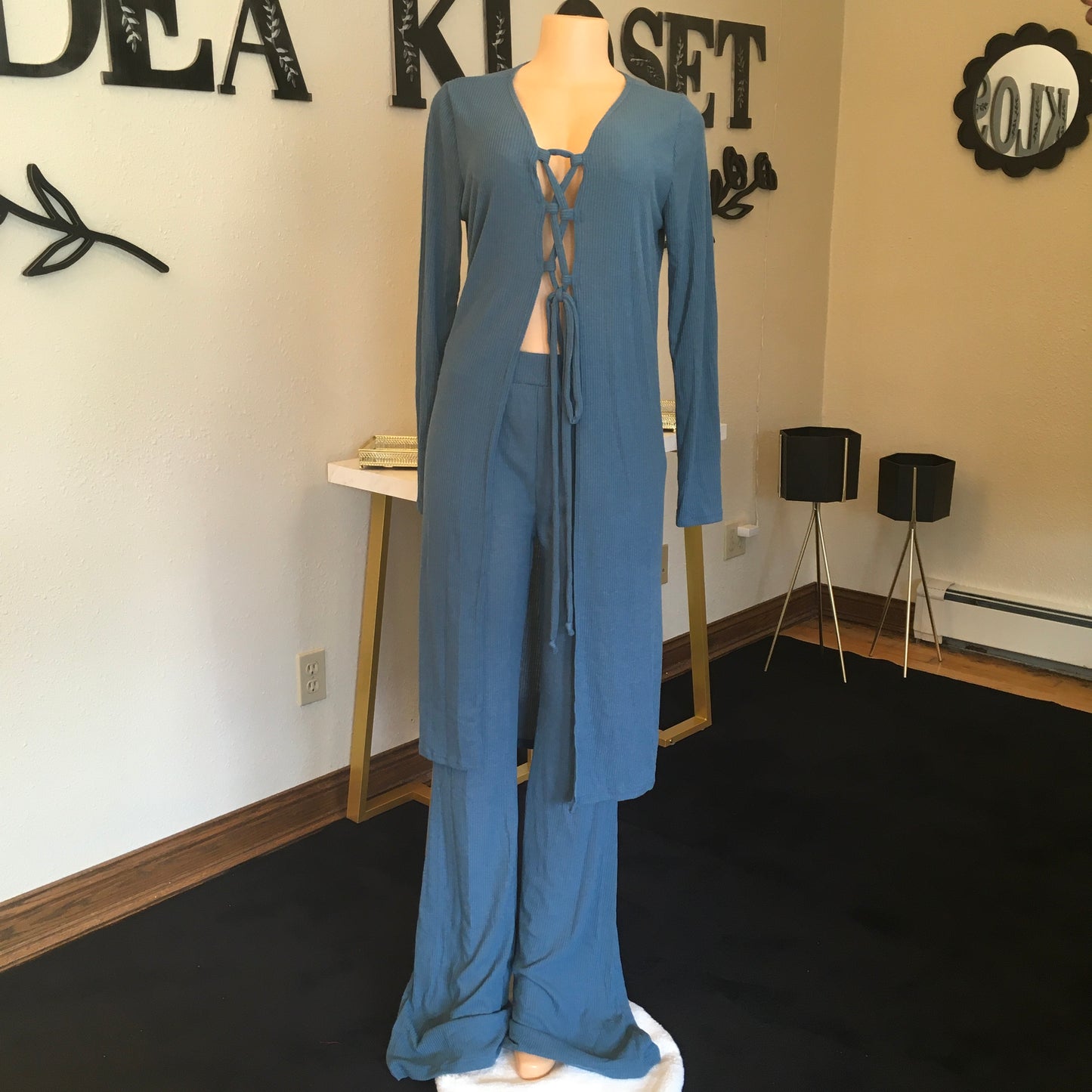 Terra turquoise pants set