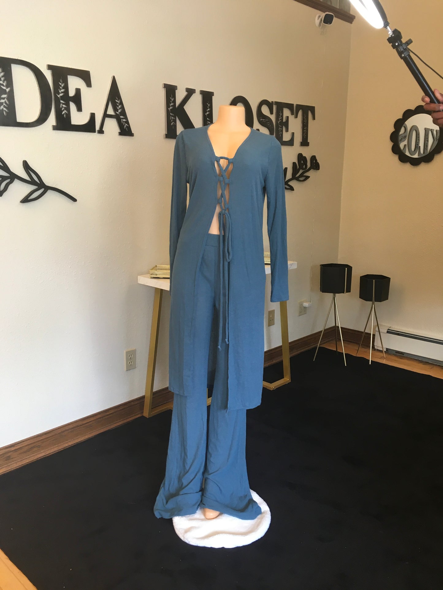 Terra turquoise pants set