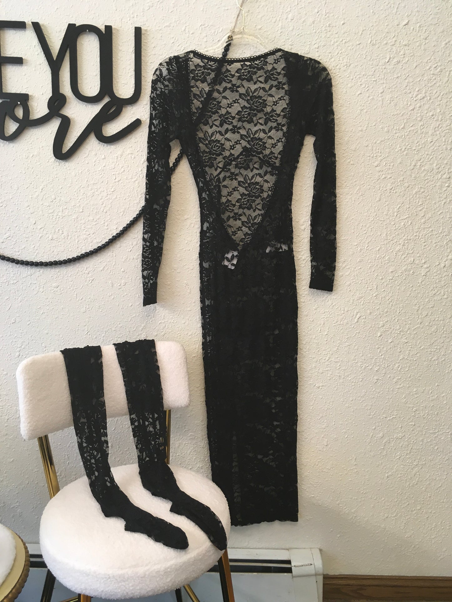 Black laced dress