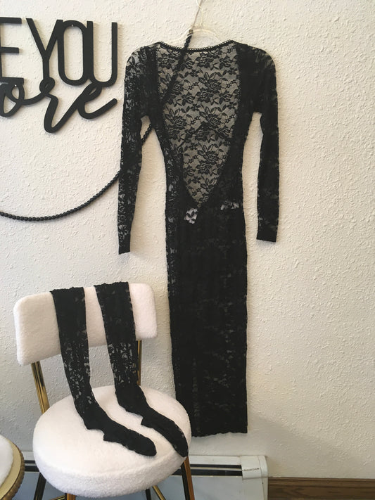 Black laced dress